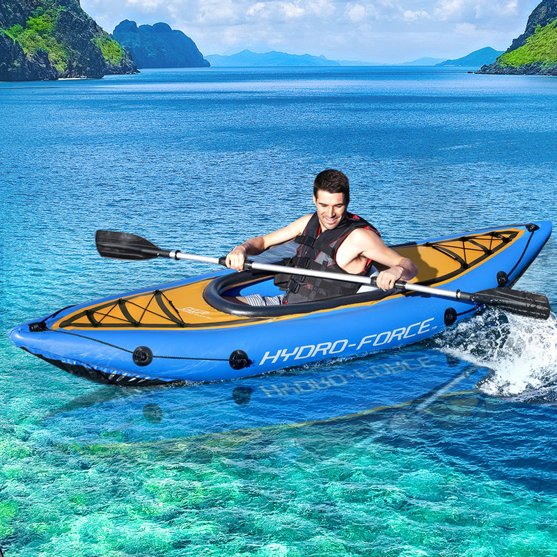 Inflatable Kayak Kayaks Fishing Boat Canoe Raft Koracle 275cm x 81cm