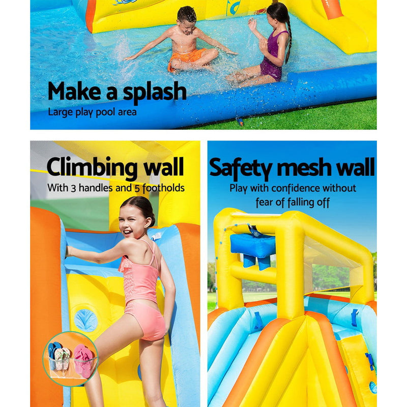 Inflatable Water Slide Mountain Water Park Jumping Castle Bouncer Toy