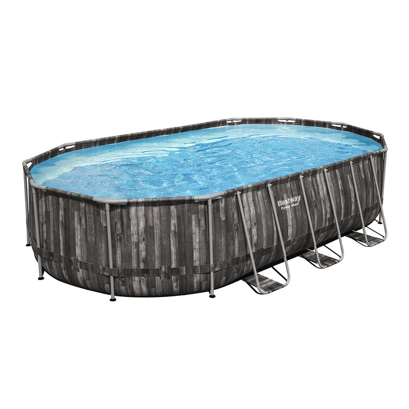 Swimming Pool Above Ground Power Steel™ Rectangular Frame Pools Filter