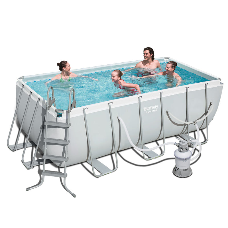 Power Steel Rectangular Frame Pool