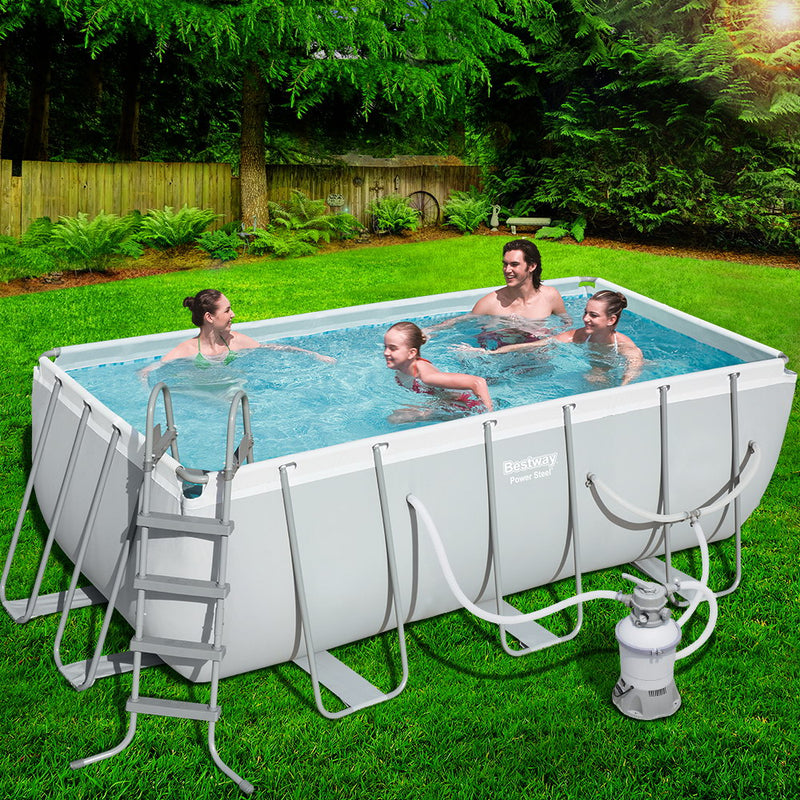 Power Steel Rectangular Frame Pool