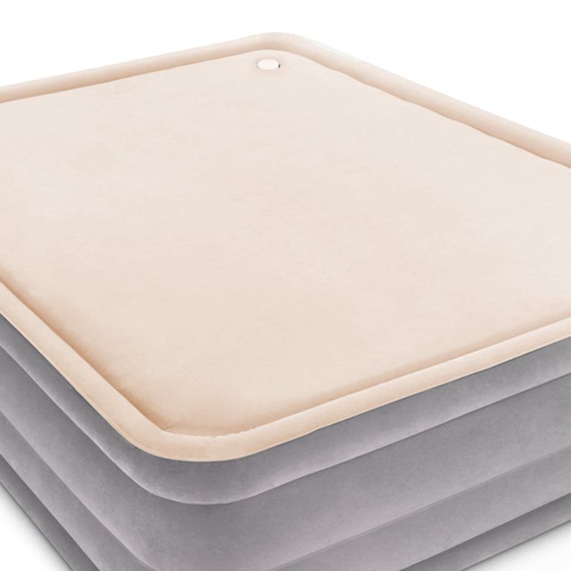 Queen Size Inflatable Air Mattress - Grey & Beige