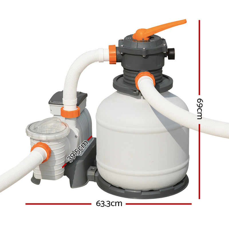 2000GPH Flowclear™ Sand Filter Swimming Above Ground Pool Cleaning Pump