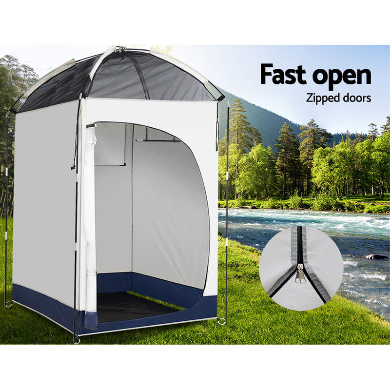 Weisshorn Camping Shower Tent Portable Toilet Outdoor Change Room Ensuite