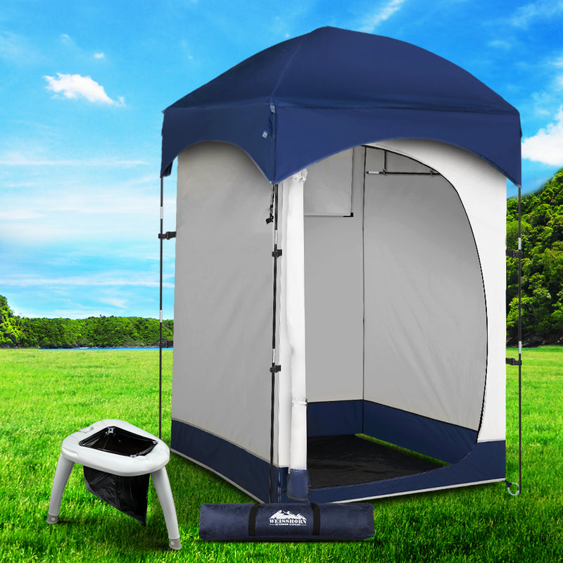 Weisshorn Camping Shower Tent Portable Toilet Outdoor Change Room Ensuite