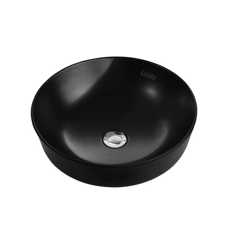 Ceramic Bathroom Basin Sink Vanity Bowl Above Counter Basins Matte Black