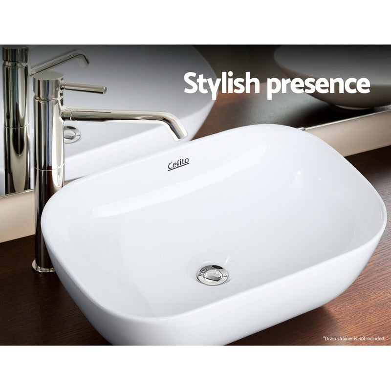 Ceramic Bathroom Basin Sink Vanity Above Counter Basins White Hand Wash