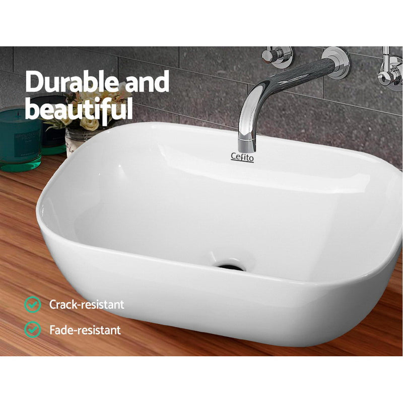 Ceramic Bathroom Basin Sink Vanity Above Counter Basins White Hand Wash