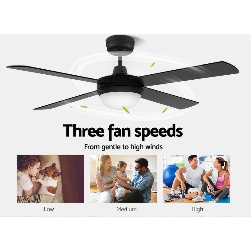 Devanti 52" Ceiling Fan - Black