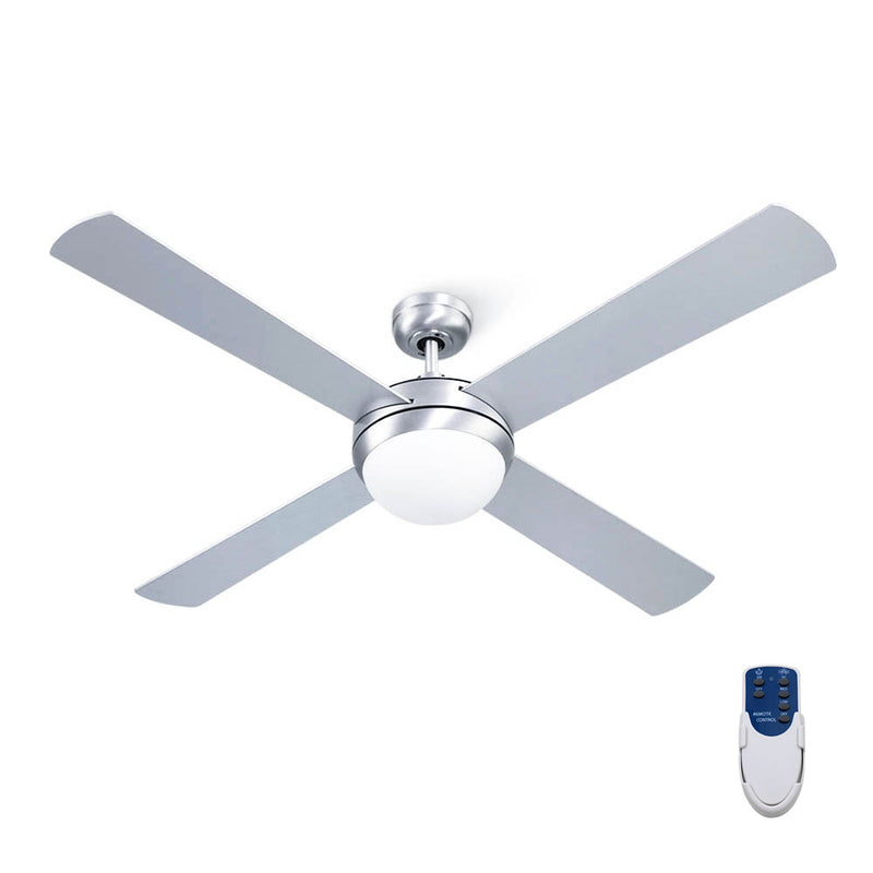 Devanti 52" Ceiling Fan with Light Silver