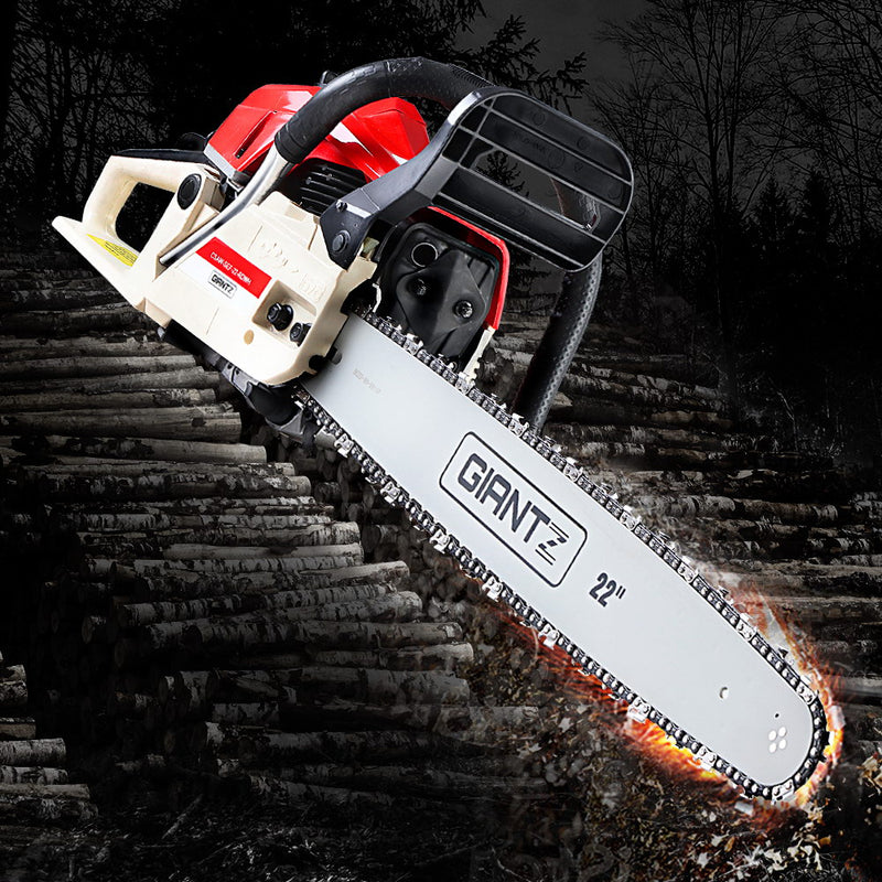 GIANTZ 75CC Petrol Commercial Chainsaw Chain Saw Bar E-Start Pruning