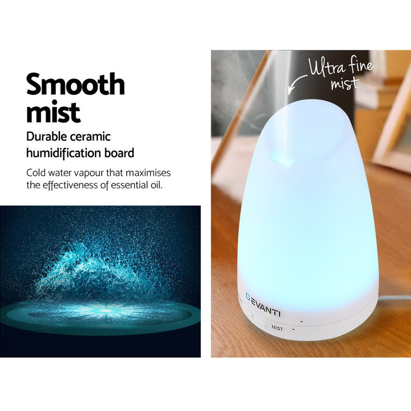 Devanti 120ml 4 in 1 Aroma Diffuser - White