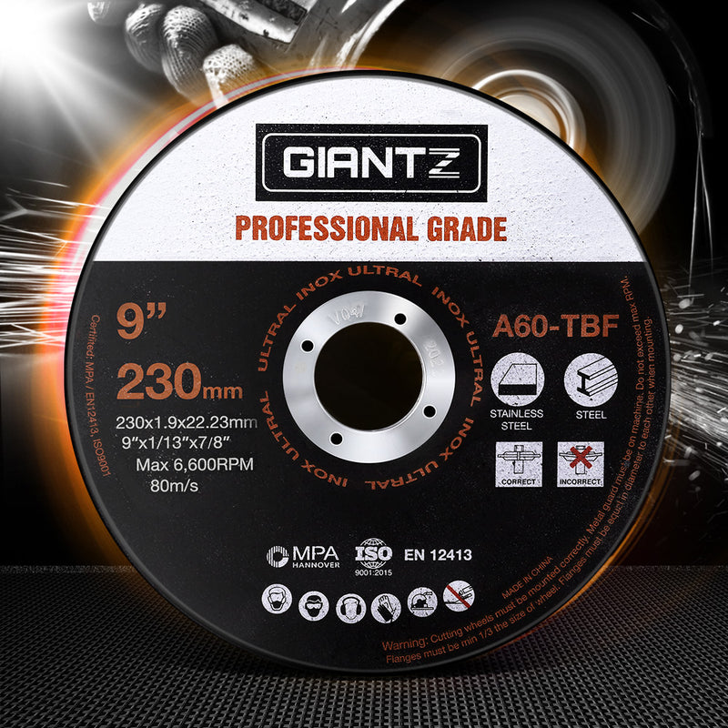 Giantz Cutting Disc 50pcs 230mm Metal Cut Off Wheel Angle Grinder Thin Steel