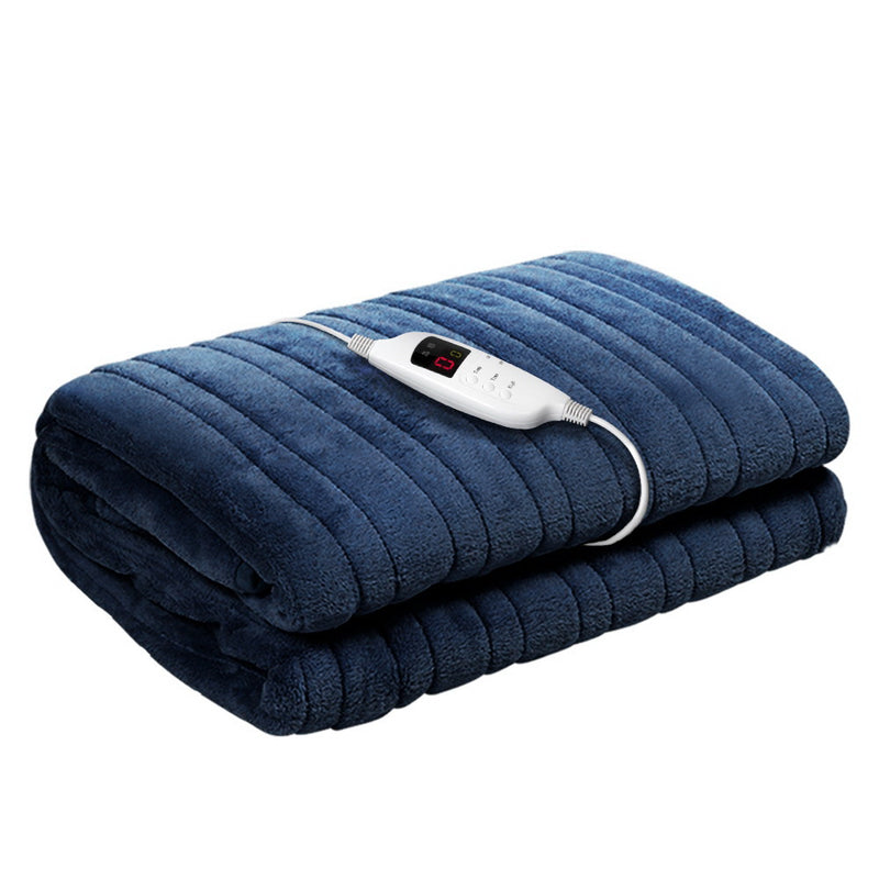 Giselle Bedding Electric Throw Blanket - Navy