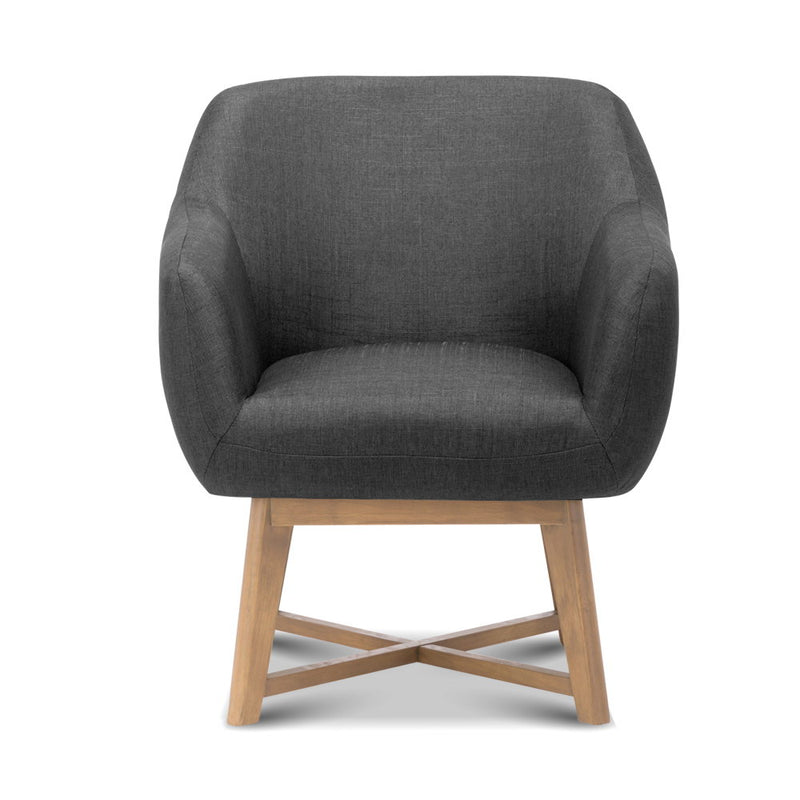 Aston Tub Accent Chair Charcoal