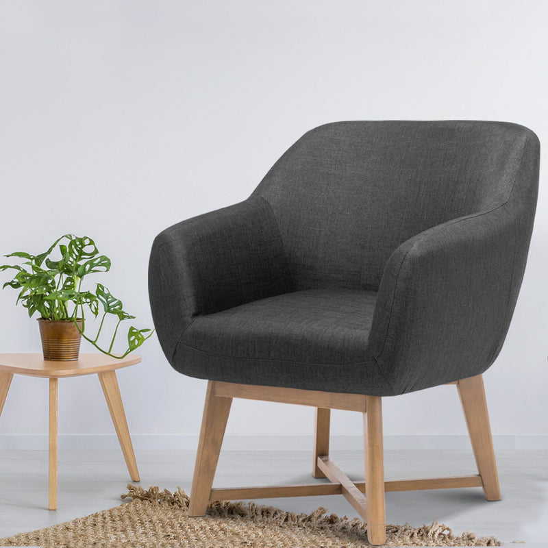 Aston Tub Accent Chair Charcoal