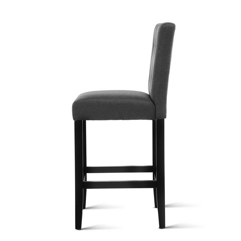 Set of 2 French Provincial Dining Chair - Charcoal