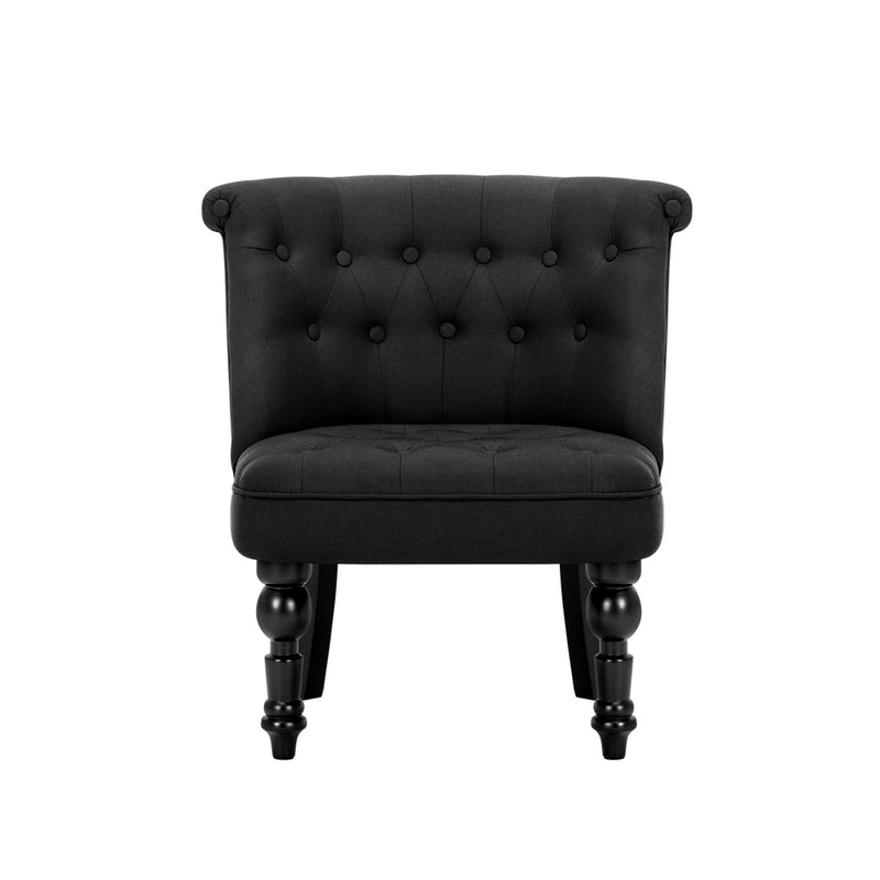 Fabric Occasional Accent Chair - Black