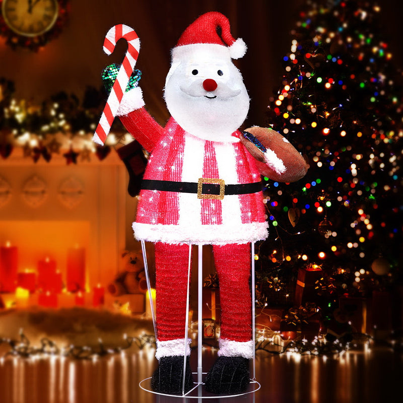 Christmas Motif Lights Santa Foldable 120 LED Outdoor Decoration