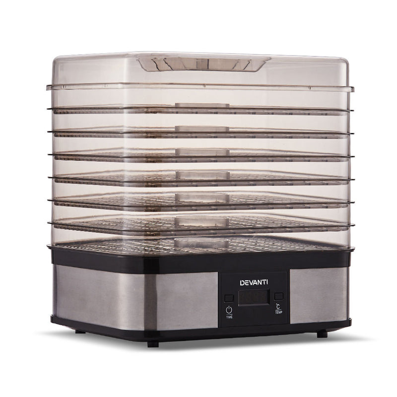 Food Dehydrator with 7 Trays - Silver