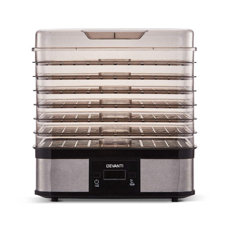 Food Dehydrator with 7 Trays - Silver