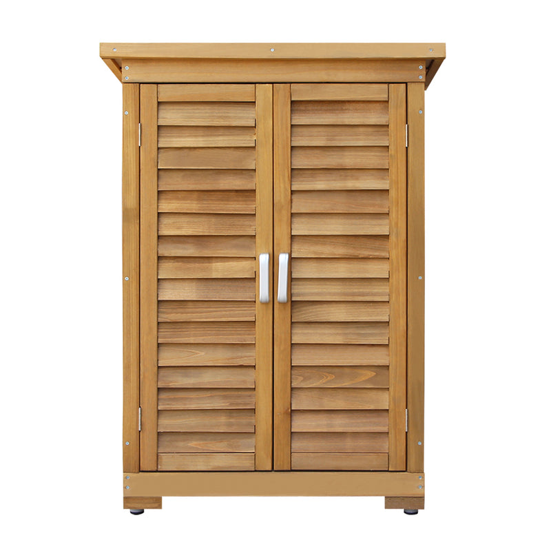 Portable Wooden Garden Storage Cabinet