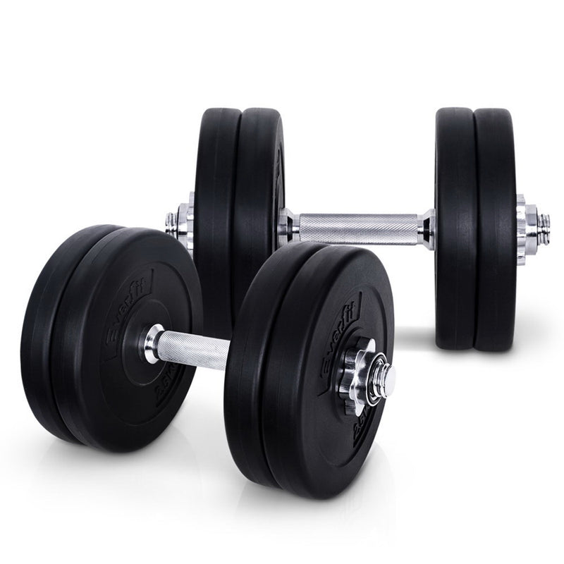 Everfit Fitness Gym Exercise Dumbbell Set 25kg