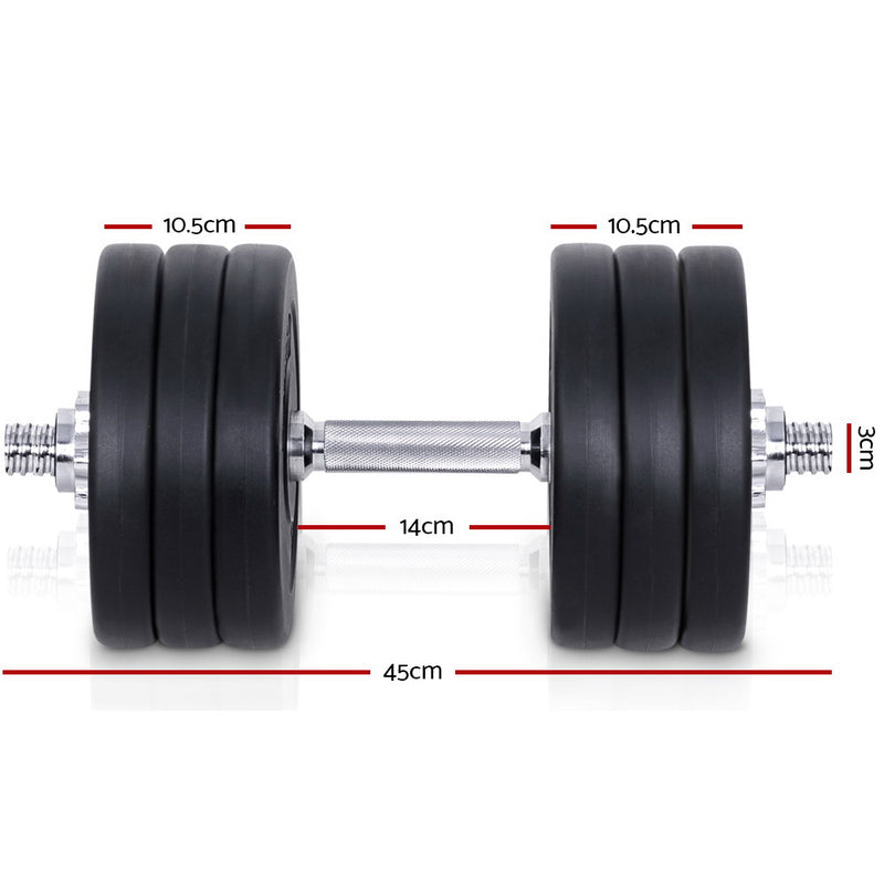 Everfit Fitness Gym Exercise Dumbbell Set 35kg