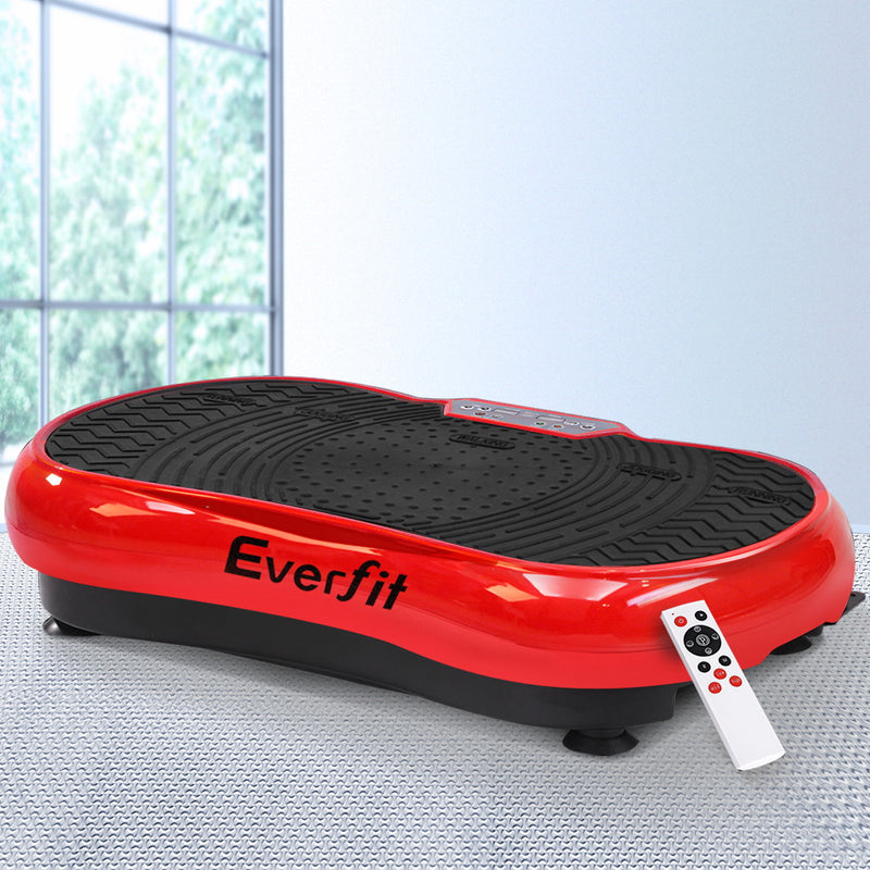 Everfit Vibration Machine Plate Platform Body Shaper Home Gym Fitness Red