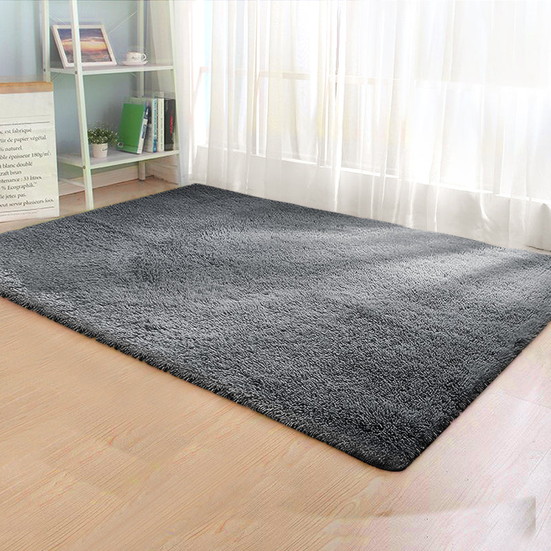 Ultra Soft Shaggy Rug 160x230cm Large Floor Carpet Anti-slip Area Rugs Black