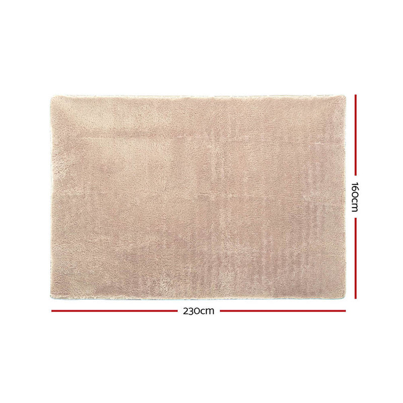 Shaggy Rug 160x230cm Beige