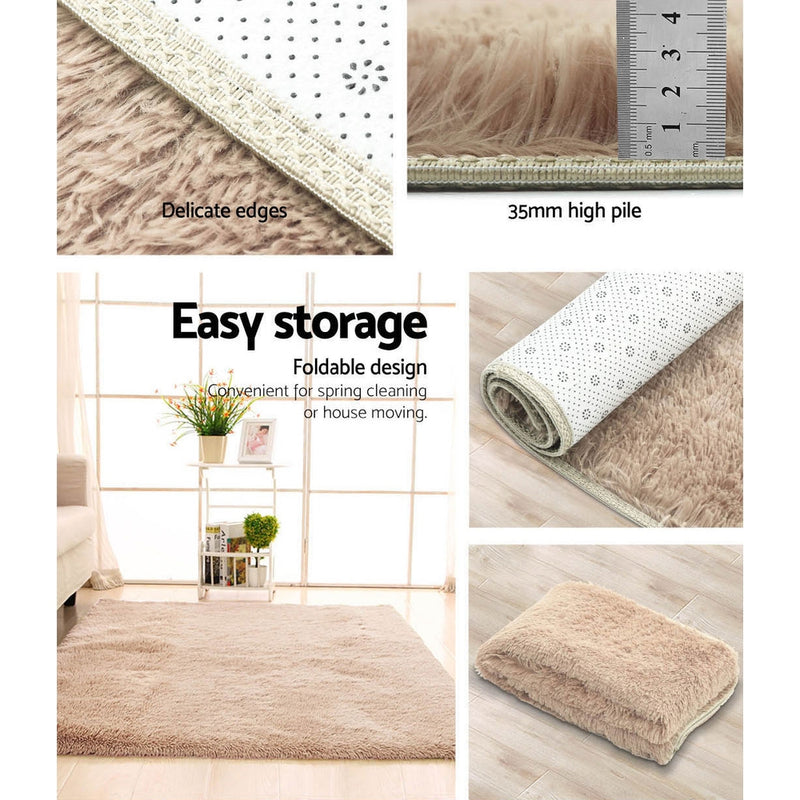 Shaggy Rug 160x230cm Beige