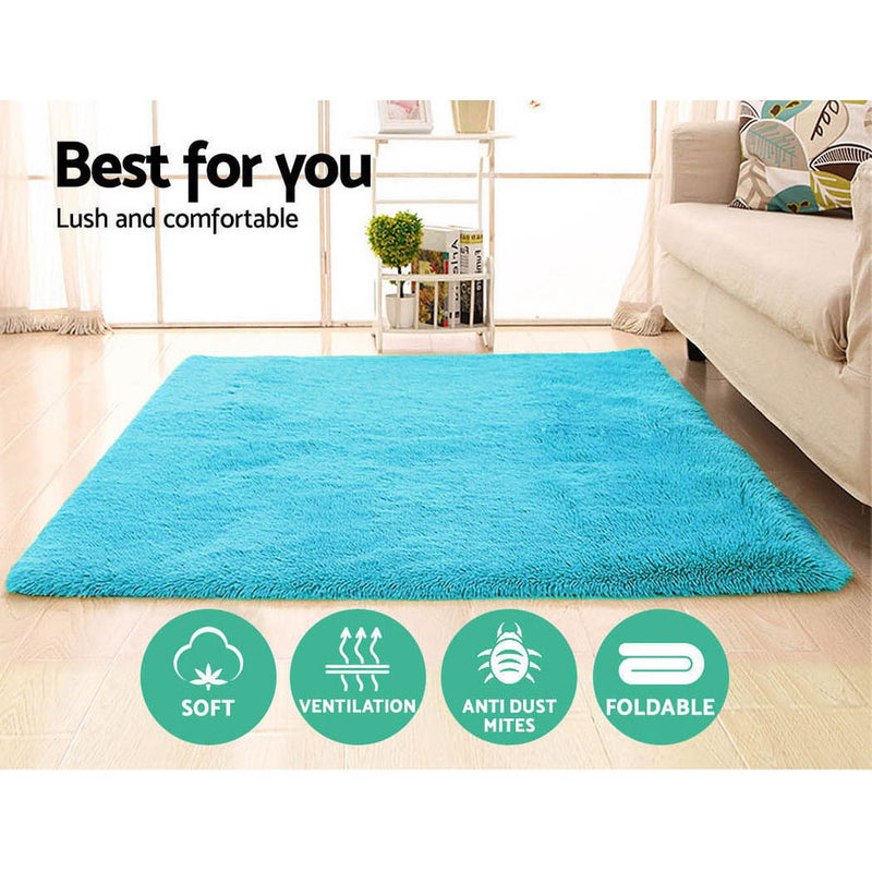 Floor Rugs Shaggy Rug Ultra Soft Large 200x230cm Carpet Anti-slip Area