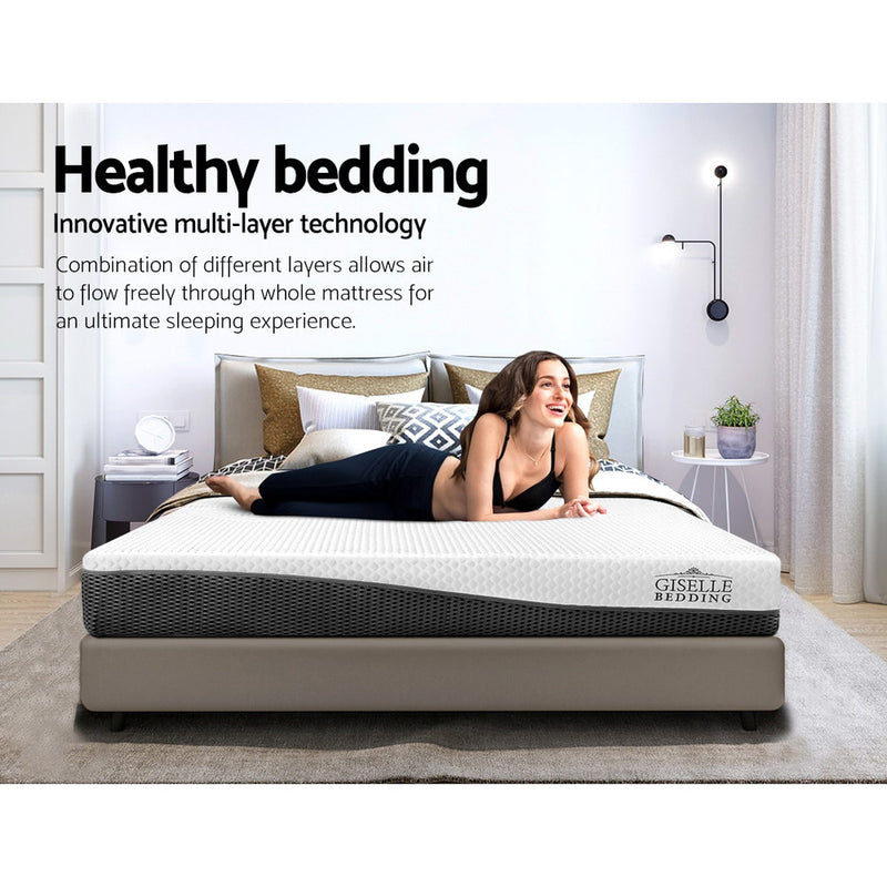 Giselle Bedding Queen Size Memory Foam Mattress Cool Gel without Spring