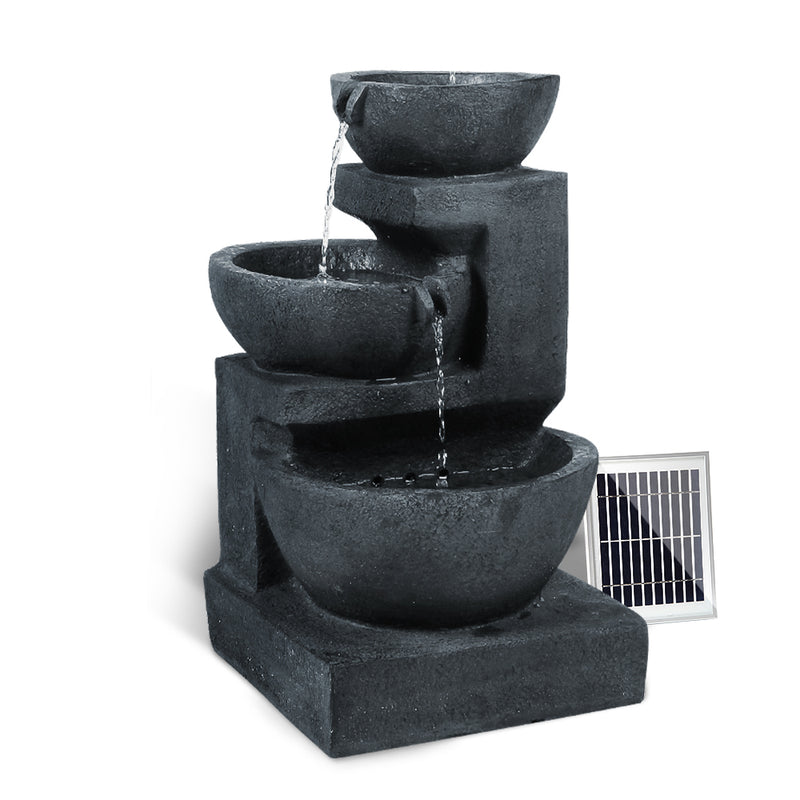 Solar Fountain with LED Lights