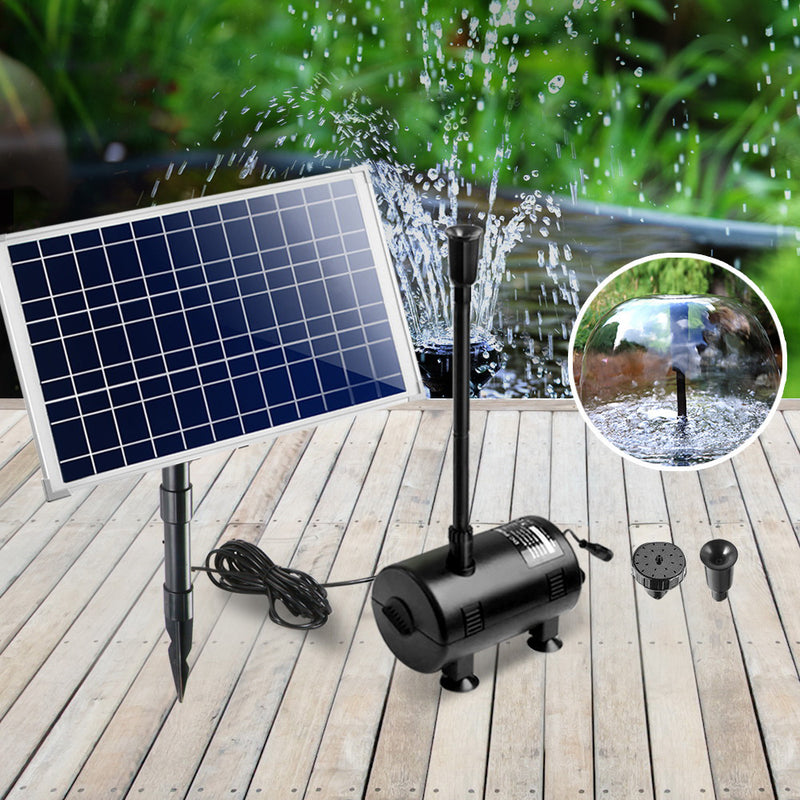 1400L/H Submersible Fountain Pump with Solar Panel