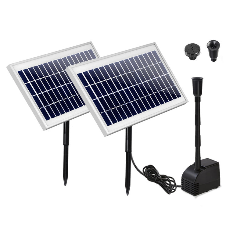 110W Solar Powered Water Pond Pump Outdoor Submersible Fountains