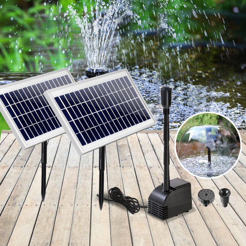 110W Solar Powered Water Pond Pump Outdoor Submersible Fountains