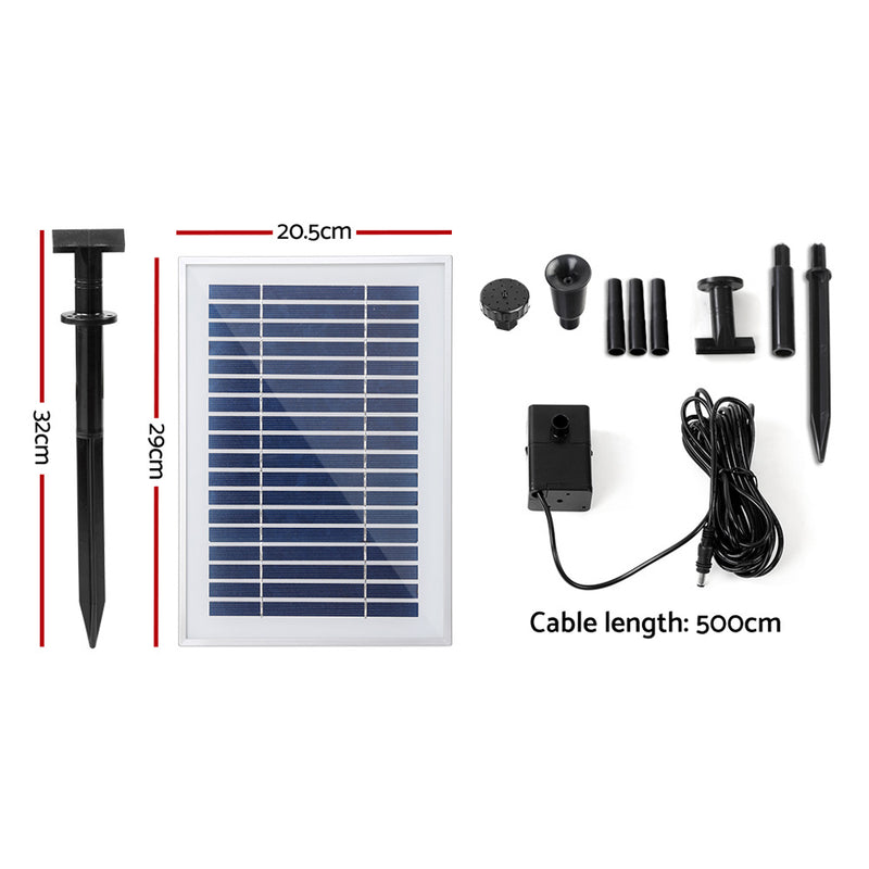 25W Solar Powered Water Pond Pump Outdoor Submersible Fountains