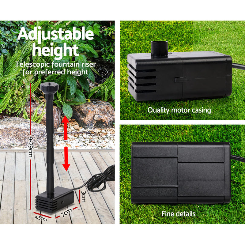 25W Solar Powered Water Pond Pump Outdoor Submersible Fountains