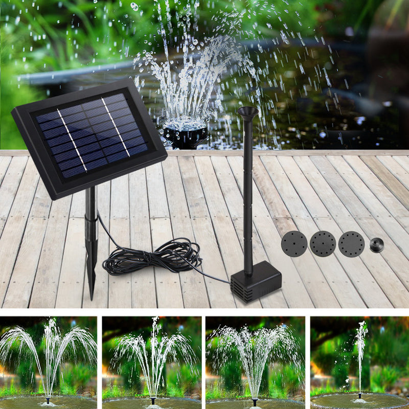 8W Solar Powered Water Pond Pump Outdoor Submersible Fountains