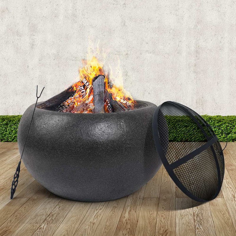 Outdoor Portable Fire Pit Bowl Wood Burning Patio Oven Heater Fireplace