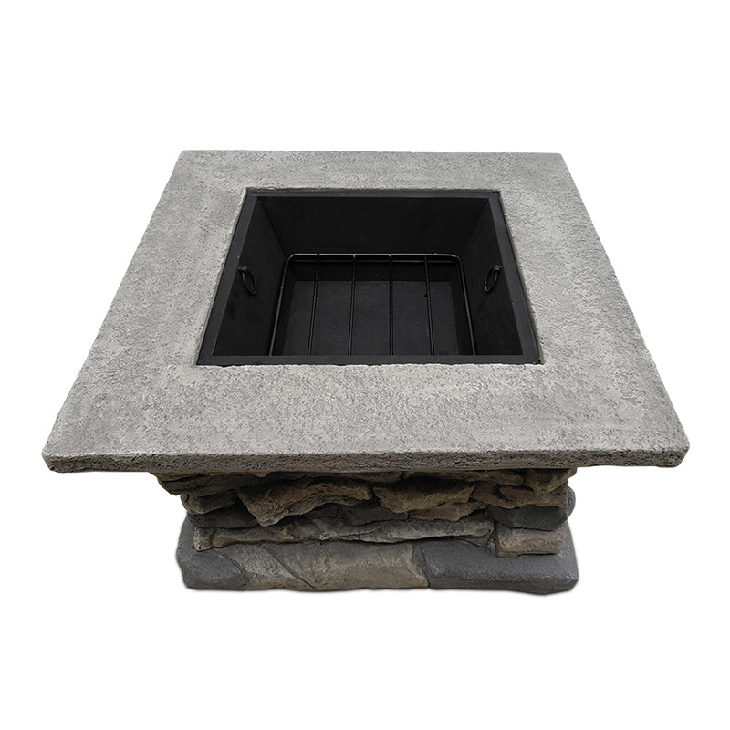 Stone Base Outdoor Patio Heater Fire Pit Table