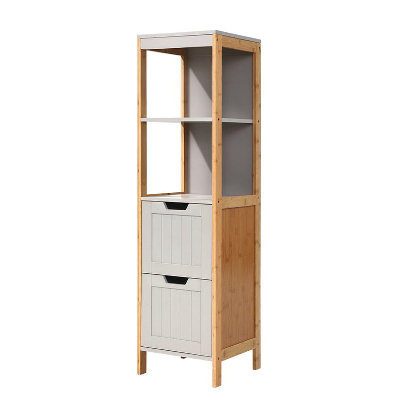 Bathroom Cabinet Tallboy Furniture Toilet Storage Laundry Cupboard 115cm