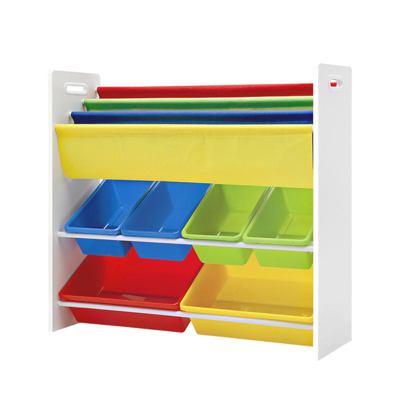 Kids Bookcase Childrens Bookshelf Toy Storage Organizer 3Tier Display Rack