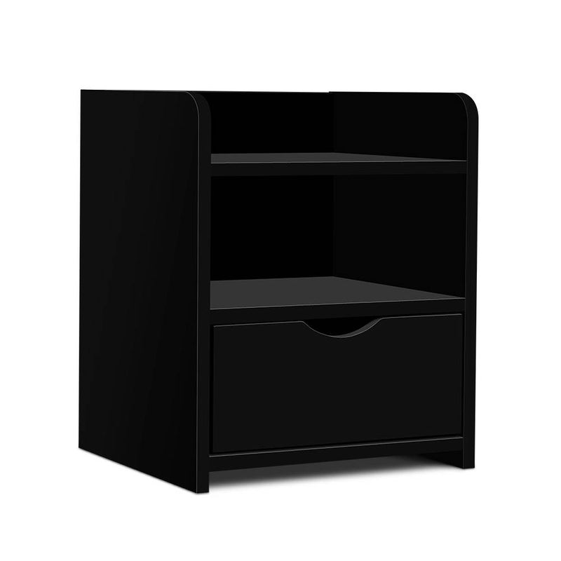 Bedside Table Drawer - Black