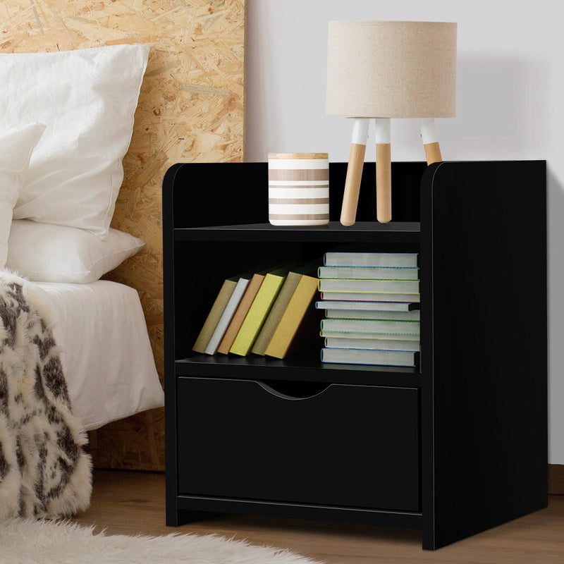 Bedside Table Drawer - Black