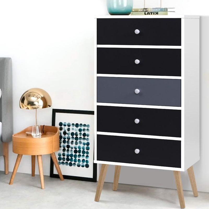 Chest of Drawers Dresser Table Tallboy Storage Cabinet Furniture Bedroom