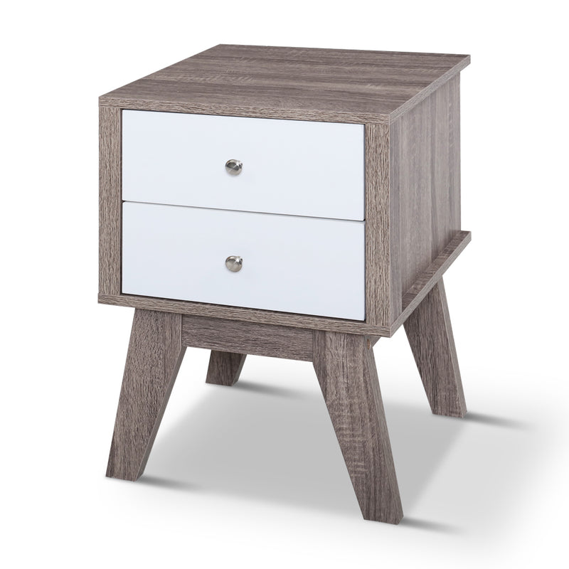 Bedside Tables Drawers Side Table Nightstand Storage Cabinet Wood