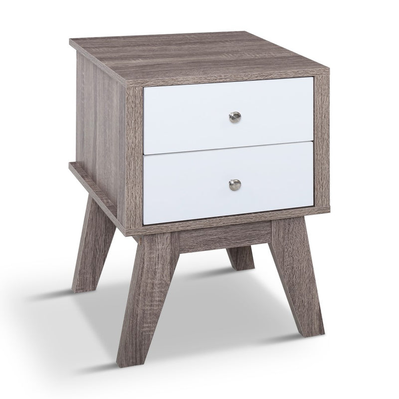 Bedside Tables Drawers Side Table Nightstand Storage Cabinet Wood